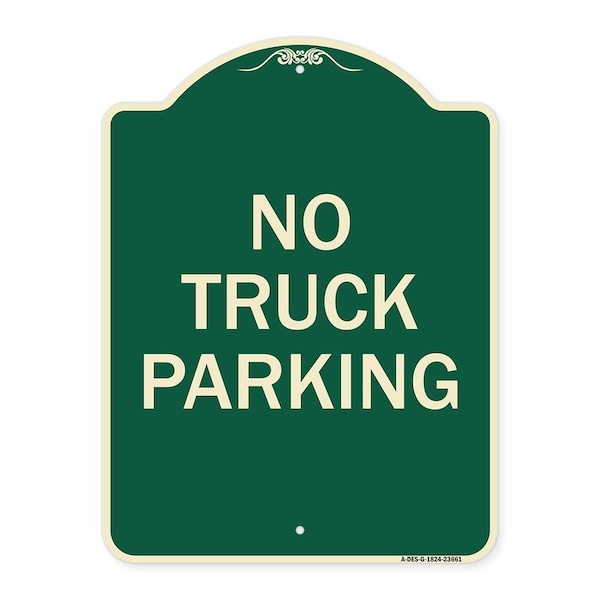 Signmission No Parking No Truck Parking Heavy-Gauge Aluminum Architectural Sign, 24" x 18", G-1824-23661 A-DES-G-1824-23661 - main